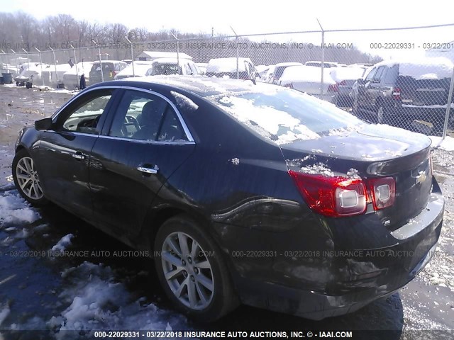 1G11H5SL3EF284092 - 2014 CHEVROLET MALIBU LTZ 灰色 照片 3