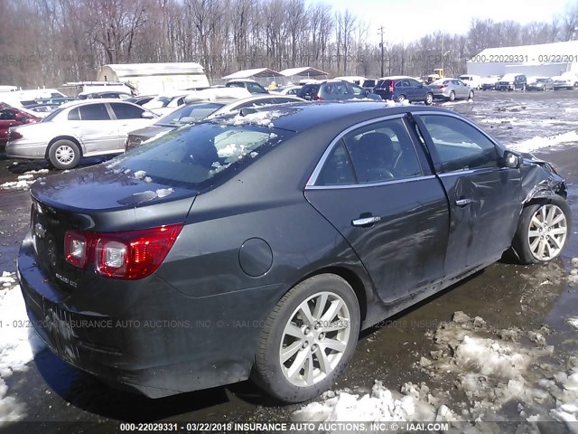 1G11H5SL3EF284092 - 2014 CHEVROLET MALIBU LTZ 灰色 照片 4