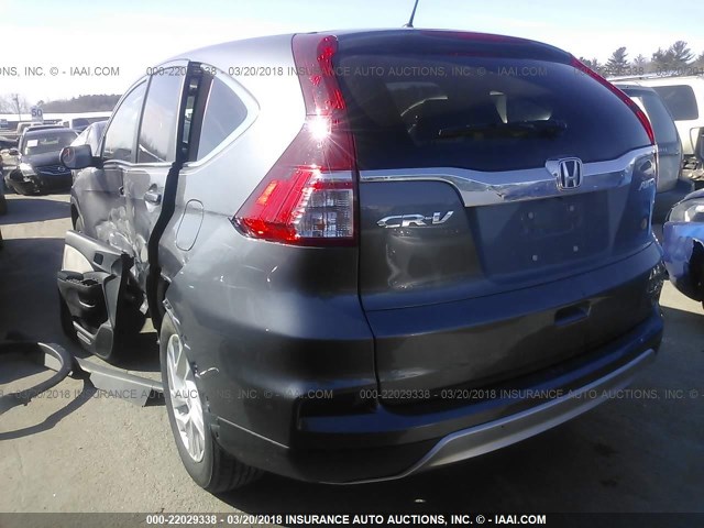 2HKRM4H50GH618810 - 2016 HONDA CR-V EX GRAY photo 3