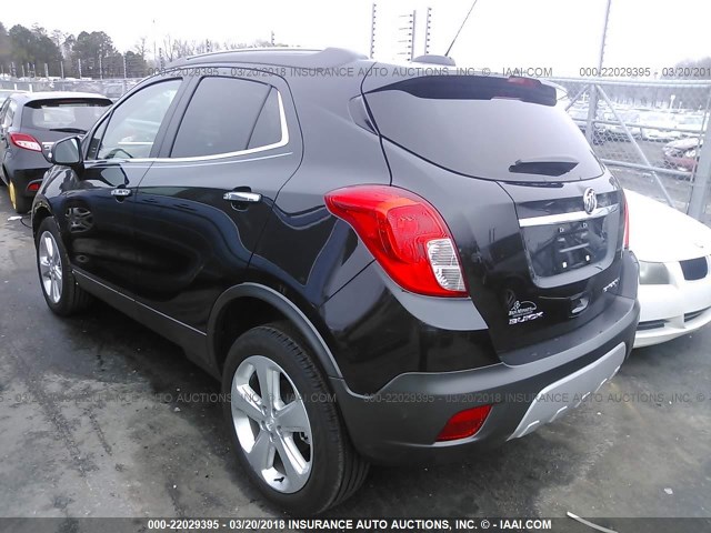 KL4CJESB4GB609056 - 2016 BUICK ENCORE BLACK photo 3