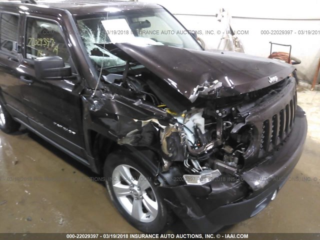 1C4NJRBBXED626726 - 2014 JEEP PATRIOT SPORT BROWN photo 6