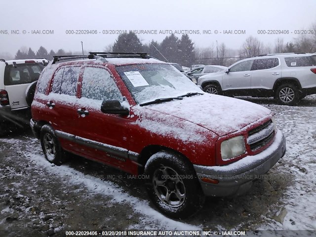 2CNBE13C1Y6929845 - 2000 CHEVROLET TRACKER RED photo 1
