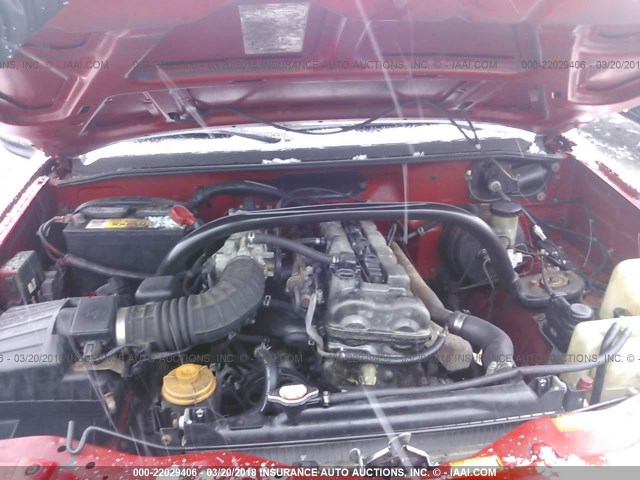 2CNBE13C1Y6929845 - 2000 CHEVROLET TRACKER RED photo 10