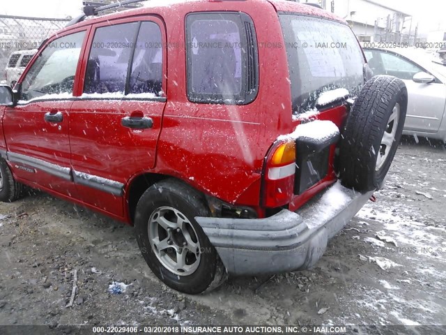 2CNBE13C1Y6929845 - 2000 CHEVROLET TRACKER RED photo 6