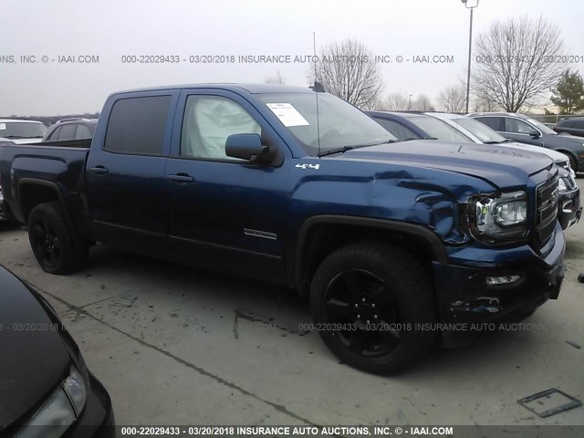 3GTU2MEC4HG196893 - 2017 GMC SIERRA K1500 SLE BLUE photo 1