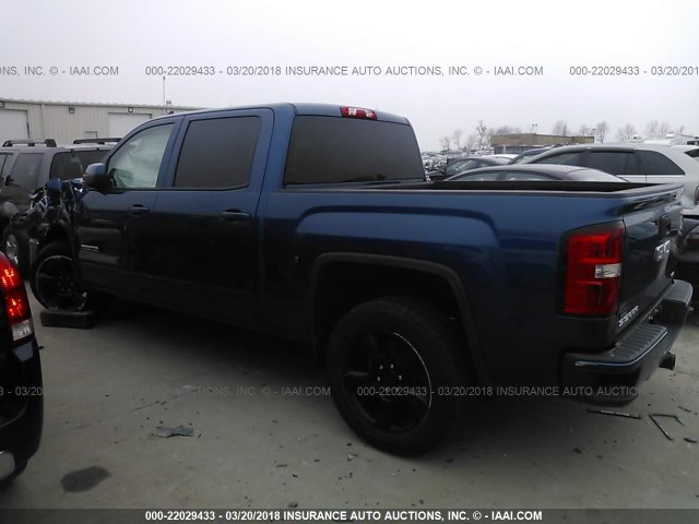 3GTU2MEC4HG196893 - 2017 GMC SIERRA K1500 SLE BLUE photo 3