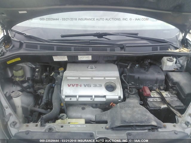 5TDZA23C34S207250 - 2004 TOYOTA SIENNA CE/LE GRAY photo 10