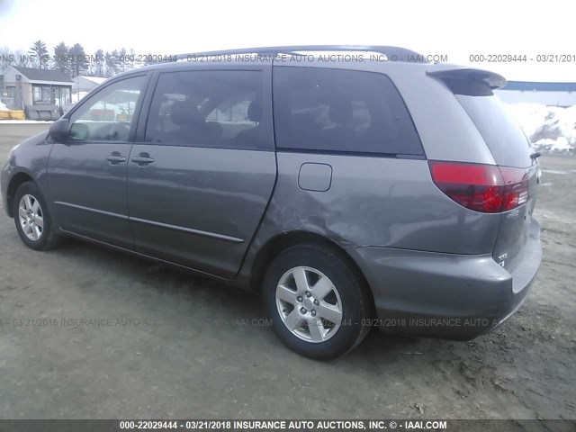 5TDZA23C34S207250 - 2004 TOYOTA SIENNA CE/LE GRAY photo 3