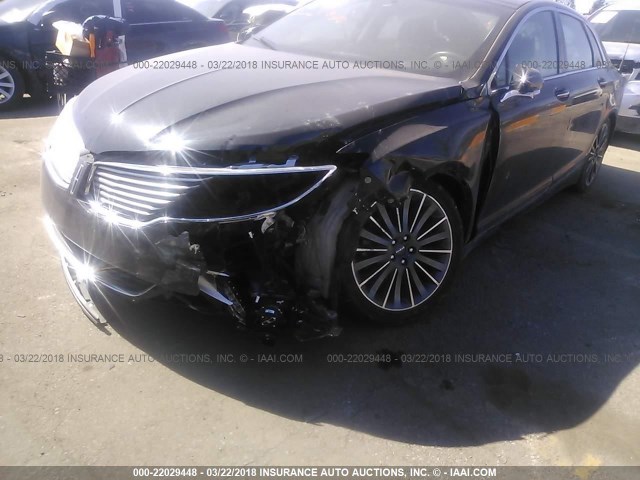 3LN6L2JK0ER834723 - 2014 LINCOLN MKZ BLACK photo 6