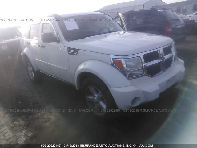 1D8GU58K47W728693 - 2007 DODGE NITRO SLT WHITE photo 1