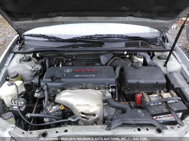 4T1BE32K45U598602 - 2005 TOYOTA CAMRY LE/XLE/SE SILVER photo 10
