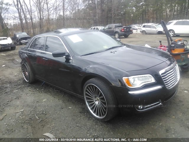 2C3CCARG6DH703814 - 2013 CHRYSLER 300 BLACK photo 1