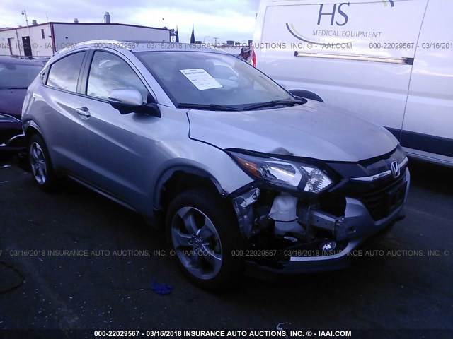 3CZRU5H7XHM706809 - 2017 HONDA HR-V EXL SILVER photo 1