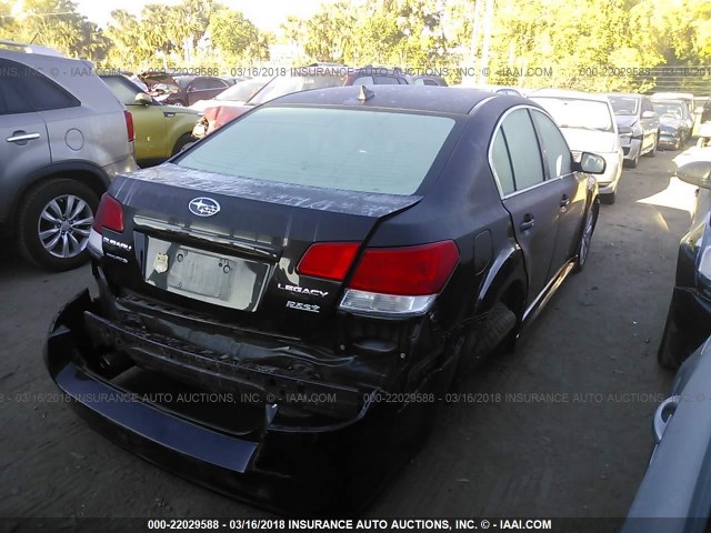 4S3BMBJ65B3240965 - 2011 SUBARU LEGACY 2.5I LIMITED BLACK photo 3