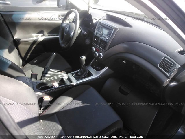 JF1GH76639G802600 - 2009 SUBARU IMPREZA WRX GRAY photo 5