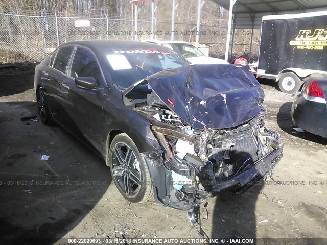 1HGCR2F52HA287771 - 2017 HONDA ACCORD SPORT 棕色 照片 1