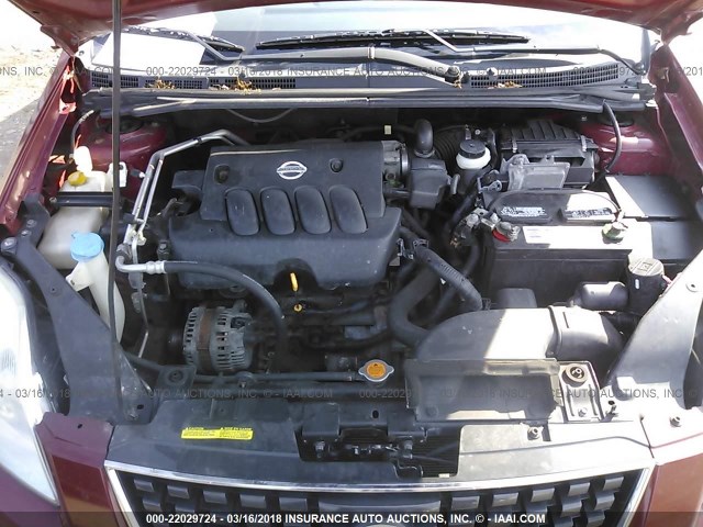 3N1AB61E68L649251 - 2008 NISSAN SENTRA 2.0/2.0S/2.0SL MAROON photo 10