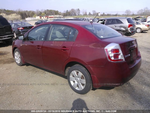 3N1AB61E68L649251 - 2008 NISSAN SENTRA 2.0/2.0S/2.0SL MAROON photo 3