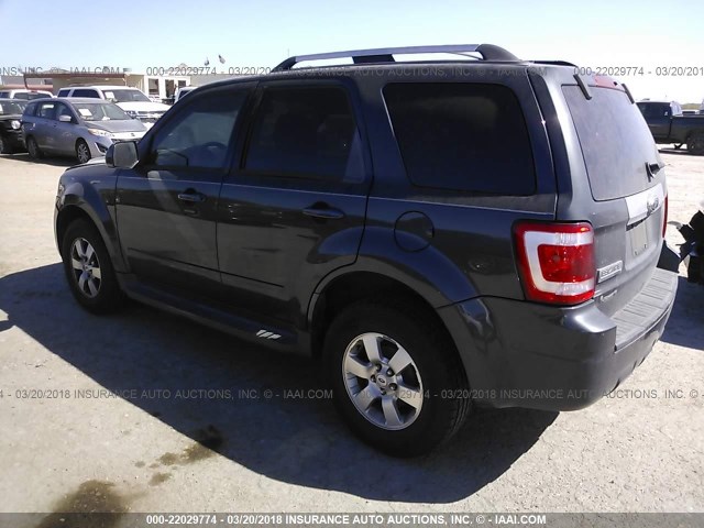 1FMCU04G29KA61064 - 2009 FORD ESCAPE LIMITED GRAY photo 3