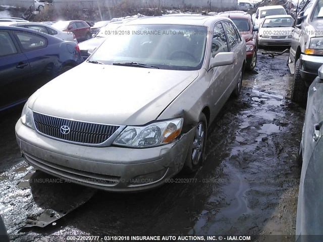 4T1BF28B22U257077 - 2002 TOYOTA AVALON XL/XLS TAN photo 2