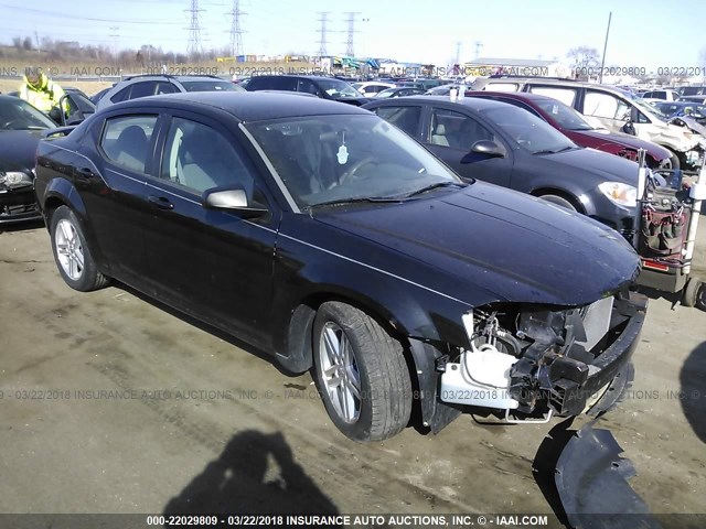 1B3LC56K78N615798 - 2008 DODGE AVENGER SXT BLACK photo 1