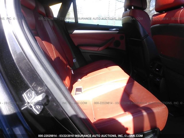 5UXFG8C59DL590911 - 2013 BMW X6 XDRIVE50I BLACK photo 8
