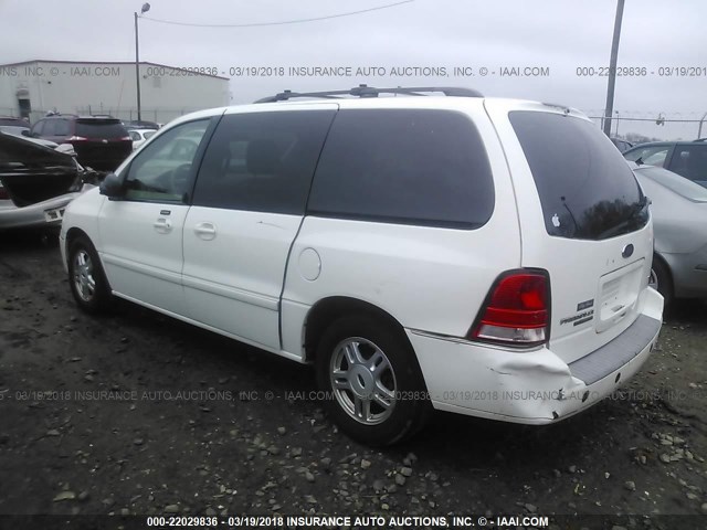 2FMZA52234BA26737 - 2004 FORD FREESTAR SEL WHITE photo 3