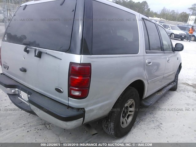 1FMRU15W91LA53242 - 2001 FORD EXPEDITION XLT ვერცხლისფერი ფოტო 4