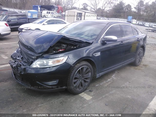 1FAHP2FW4AG129928 - 2010 FORD TAURUS LIMITED BLACK photo 2