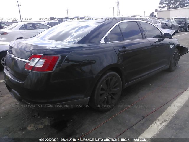 1FAHP2FW4AG129928 - 2010 FORD TAURUS LIMITED BLACK photo 4