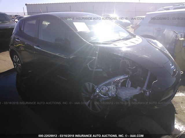 1N4AZ0CP7FC305639 - 2015 NISSAN LEAF S/SV/SL BLACK photo 1