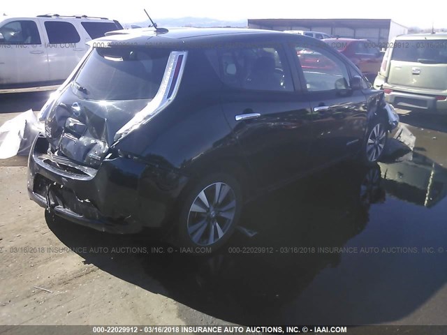 1N4AZ0CP7FC305639 - 2015 NISSAN LEAF S/SV/SL BLACK photo 4