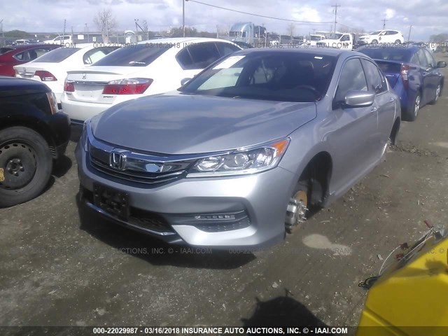 1HGCR2F54GA099462 - 2016 HONDA ACCORD SPORT SILVER photo 2