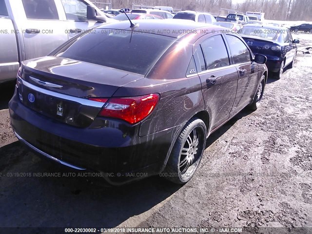 1C3CCBBB3DN765733 - 2013 CHRYSLER 200 TOURING BROWN photo 4