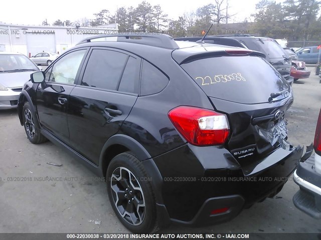 JF2GPADC2F8259198 - 2015 SUBARU XV CROSSTREK 2.0 PREMIUM BLACK photo 3