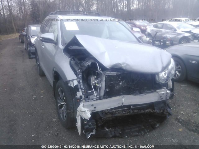 5TDJKRFH3GS500192 - 2016 TOYOTA HIGHLANDER XLE ნაცრისფერი ფოტო 1