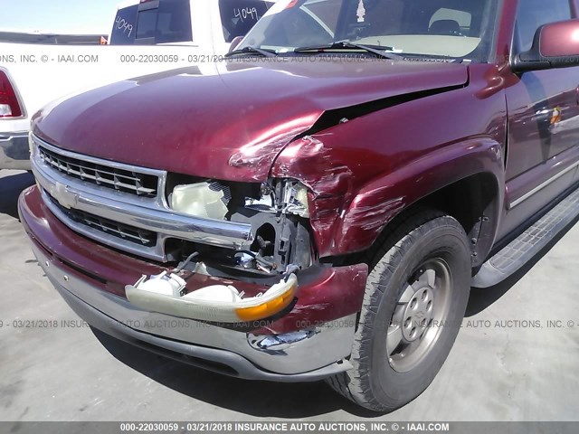 1GNEC16Z73J263732 - 2003 CHEVROLET SUBURBAN C1500 MAROON photo 6