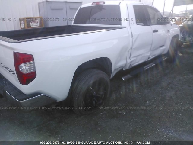 5TFRY5F1XJX231834 - 2018 TOYOTA TUNDRA DOUBLE CAB SR/SR5 WHITE photo 6