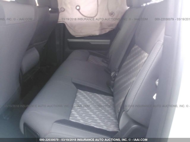 5TFRY5F1XJX231834 - 2018 TOYOTA TUNDRA DOUBLE CAB SR/SR5 WHITE photo 8