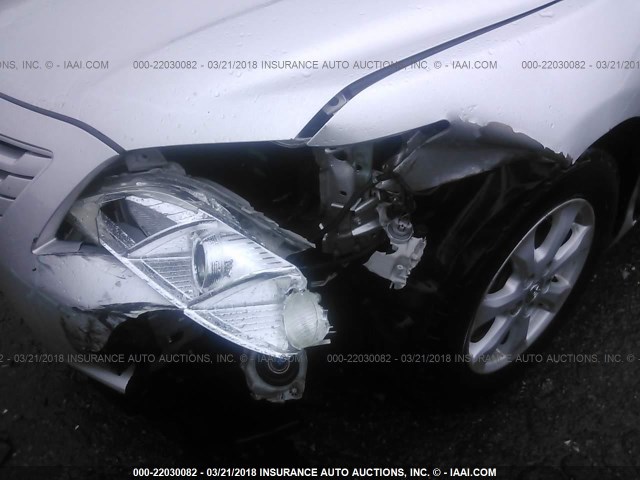 4T1BE46K38U221781 - 2008 TOYOTA CAMRY CE/LE/XLE/SE SILVER photo 6