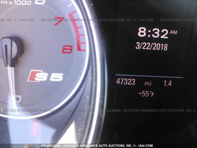 WAUVVAFR3AA002997 - 2010 AUDI S5 PRESTIGE BLACK photo 7
