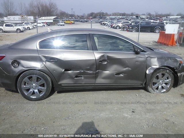 1G4GE5ED7BF276115 - 2011 BUICK LACROSSE CXS Pewter photo 8