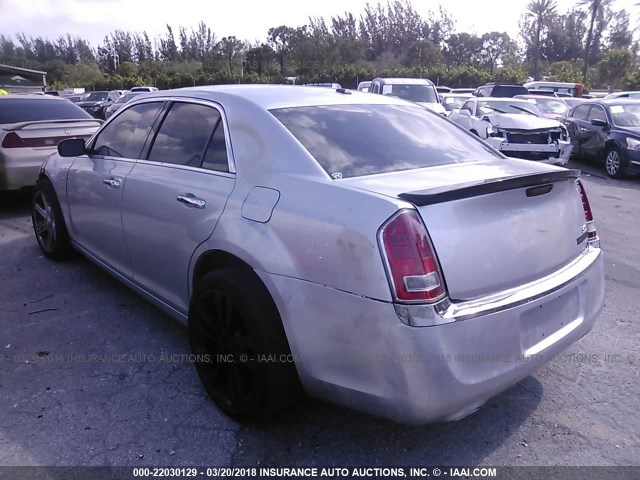 2C3CCACG7CH204186 - 2012 CHRYSLER 300 LIMITED SILVER photo 3