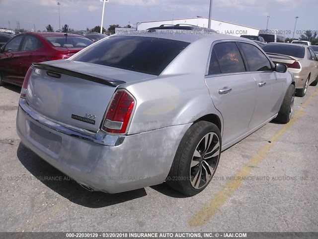 2C3CCACG7CH204186 - 2012 CHRYSLER 300 LIMITED SILVER photo 4