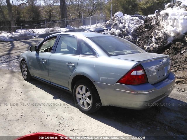 1FAHP24187G140236 - 2007 FORD FIVE HUNDRED SEL GREEN photo 3