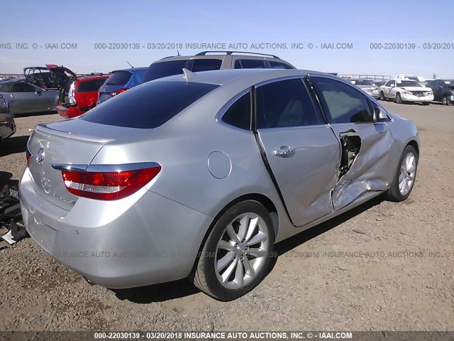 1G4PT5SV3D4230931 - 2013 BUICK VERANO PREMIUM SILVER photo 4