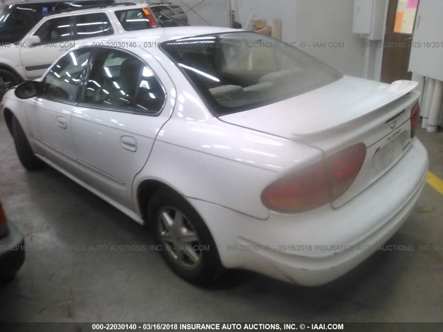 1G3NL52E84C120474 - 2004 OLDSMOBILE ALERO GL WHITE photo 3