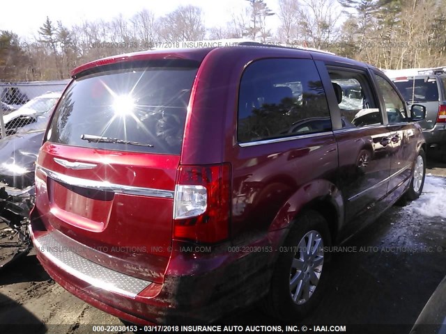 2C4RC1BG9ER397686 - 2014 CHRYSLER TOWN & COUNTRY TOURING RED photo 4