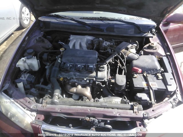 4T1BF22K01U960376 - 2001 TOYOTA CAMRY LE/XLE Կարմիր լուսանկար 10