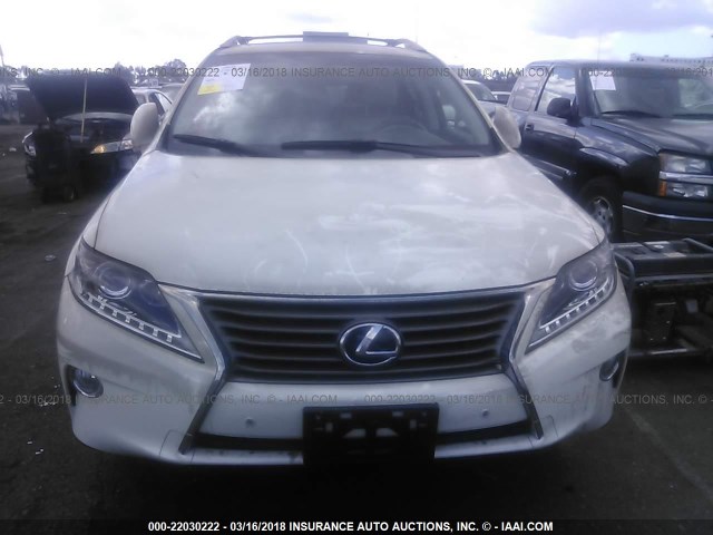 JTJZK1BA8F2423755 - 2015 LEXUS RX 350 WHITE photo 6